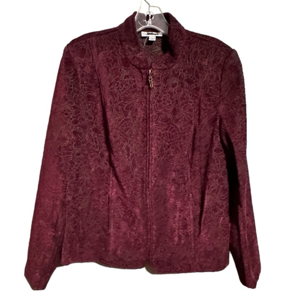 Dressbarn Zip Suit Jacket